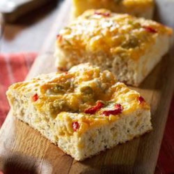 Bacon, Herb and Cheese Snack Bread