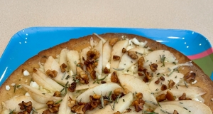Blue Cheese, Walnut, and Pear Pizza