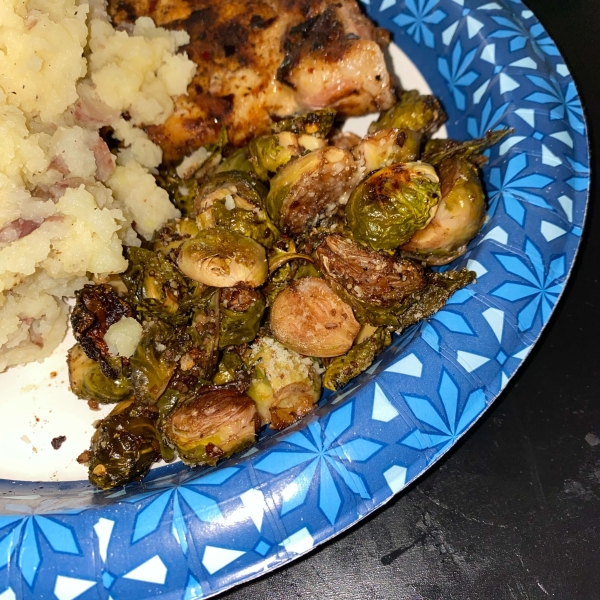 Roasted Brussels Sprouts with Parmesan