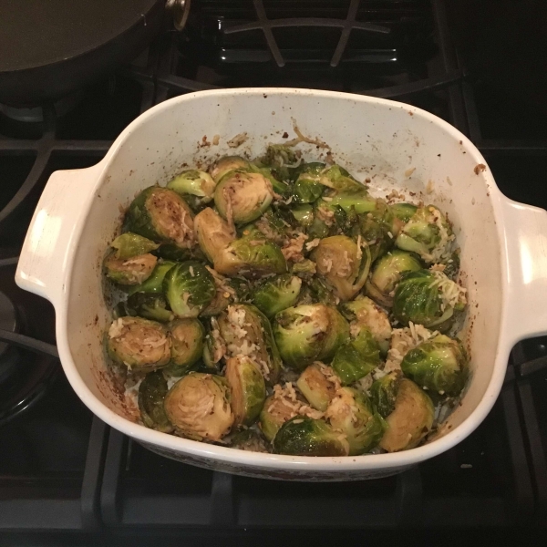 Roasted Brussels Sprouts with Parmesan