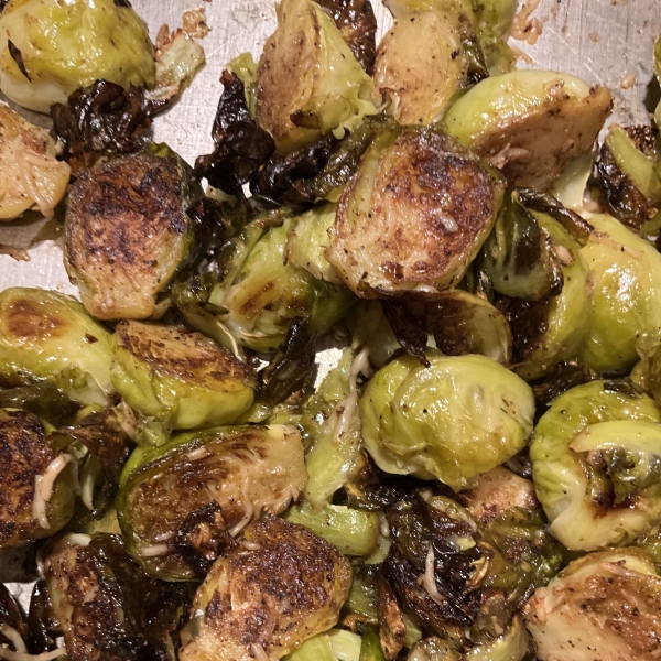Roasted Brussels Sprouts with Parmesan