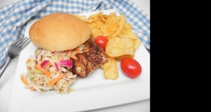 Grilled Blackened Fish Sandwiches with Homemade Slaw