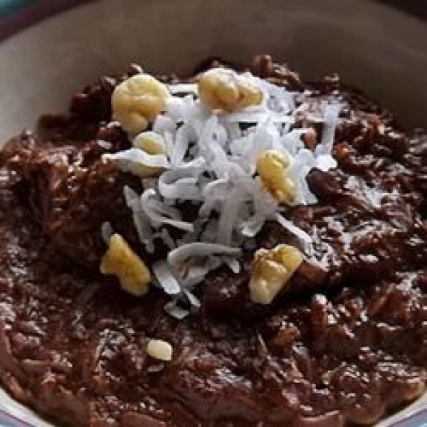 Slow Cooker Chocolate Banana Steel Cut Oats