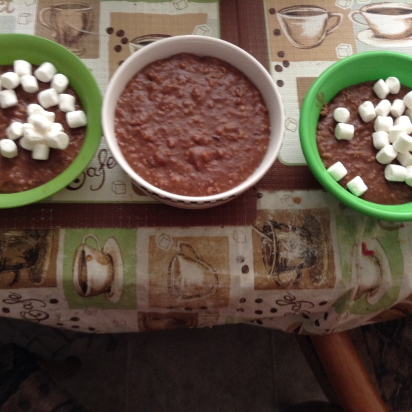 Slow Cooker Chocolate Banana Steel Cut Oats