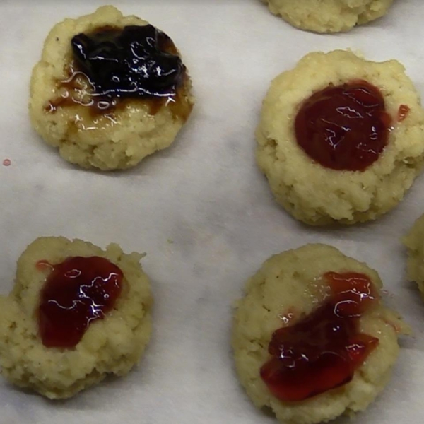 Air Fryer Keto Thumbprint Cookies