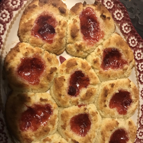 Air Fryer Keto Thumbprint Cookies