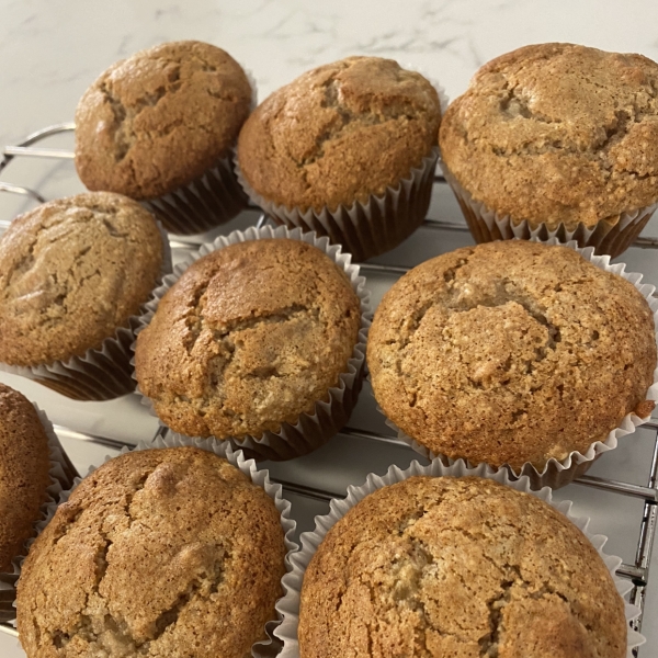 Fresh Pear-Almond Muffins