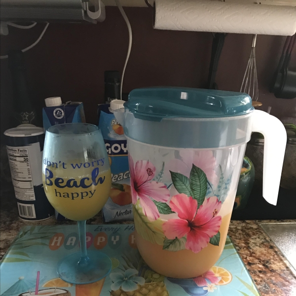 Peach-Basil Sangria