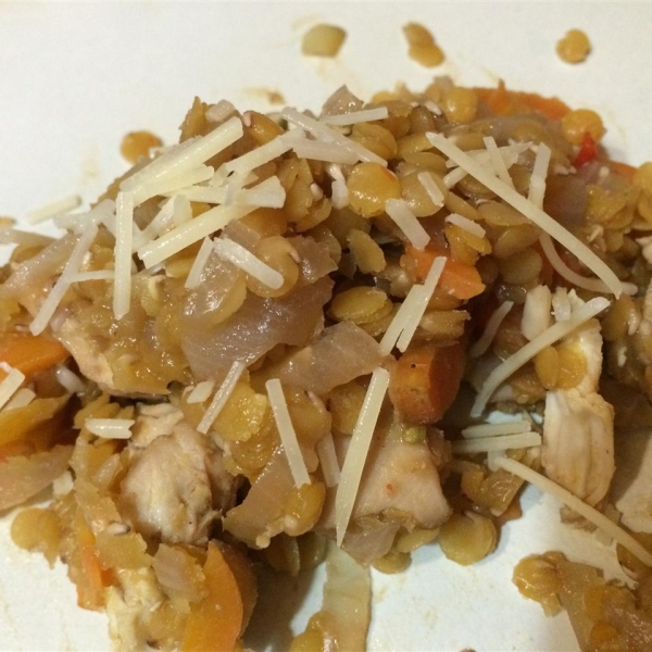 Chicken and Lentils with Rosemary