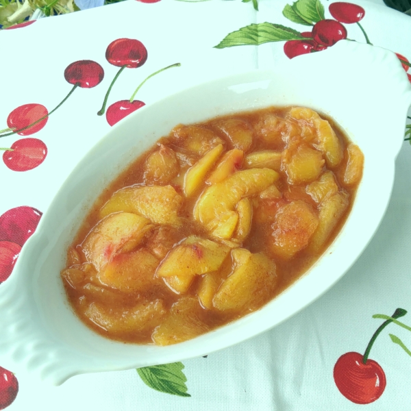 Grilled Peaches in Foil