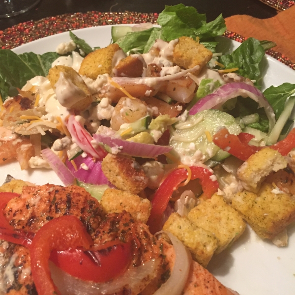 Grilled Shrimp Salad with Sesame Ginger Vinaigrette