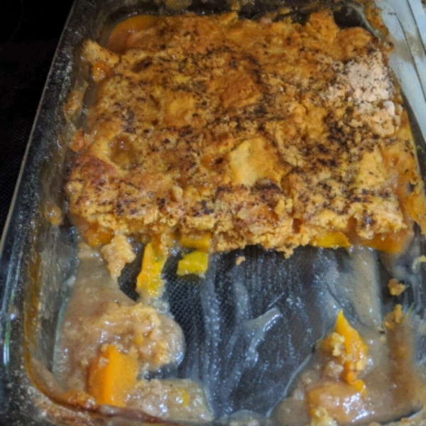 Peach Jello Dump Cake