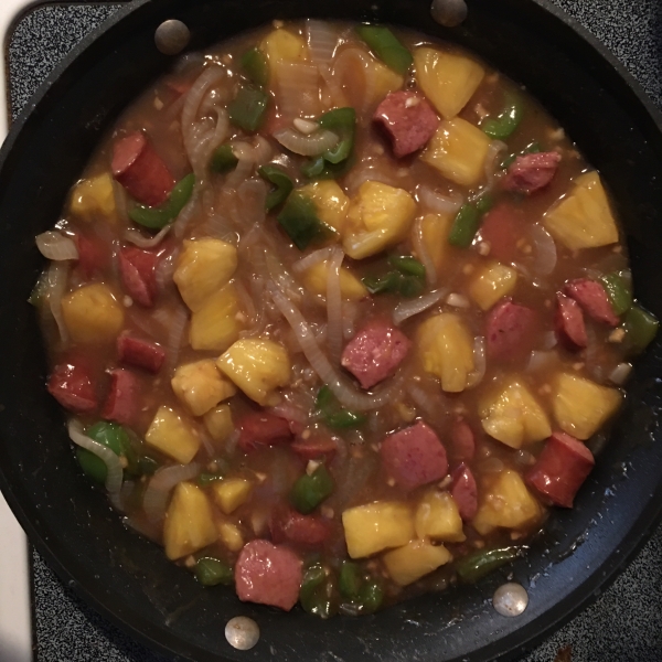 Hawaiian Sausage Skillet