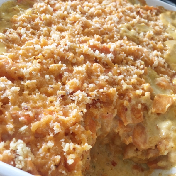 Scalloped Sweet Potatoes Au Gratin