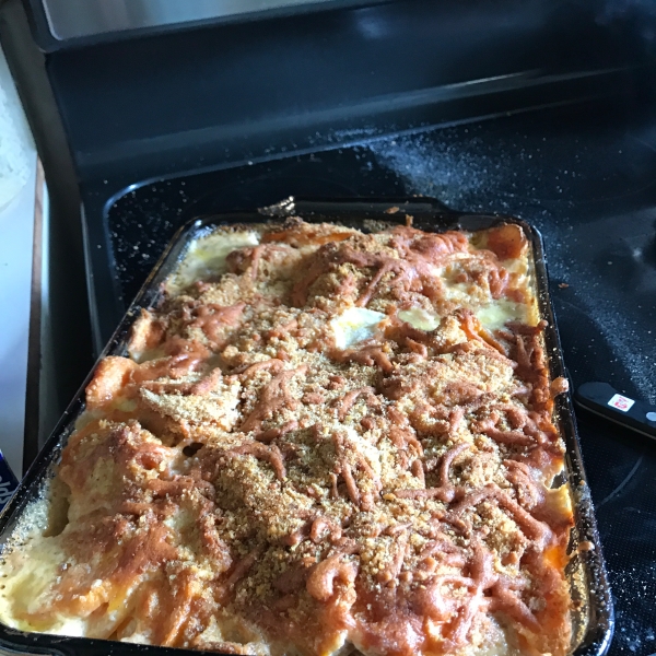 Scalloped Sweet Potatoes Au Gratin