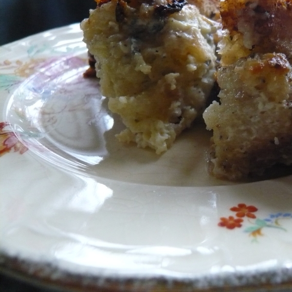 Blue Cheese Bread Pudding
