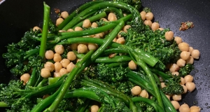 Garlic Infused Broccoli Rabe and Chickpeas