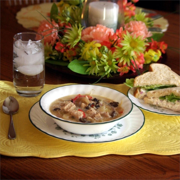 Chicken, Fennel and Mushroom Soup