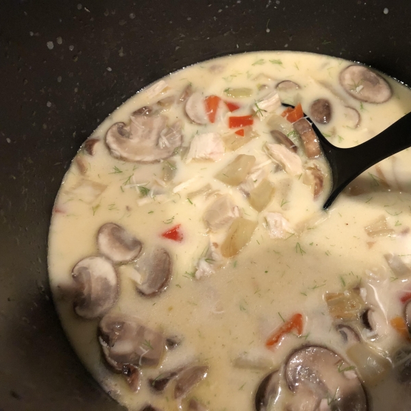 Chicken, Fennel and Mushroom Soup