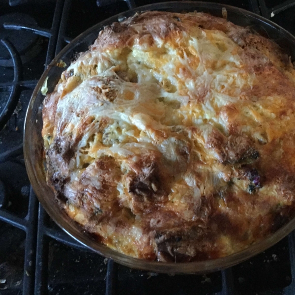 Savory Rosemary Bread Pudding