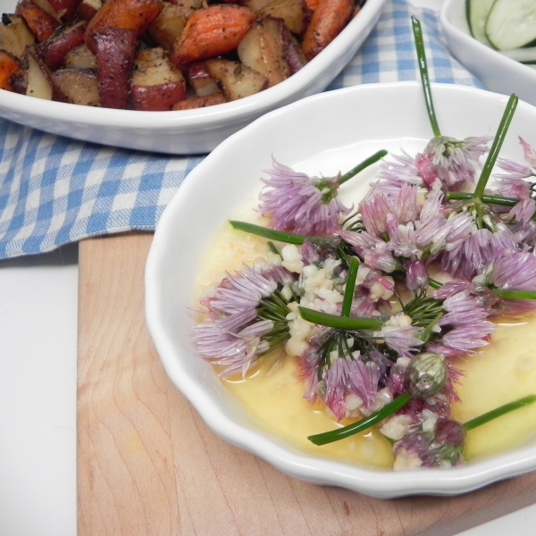 Pan-Fried Chive Flowers