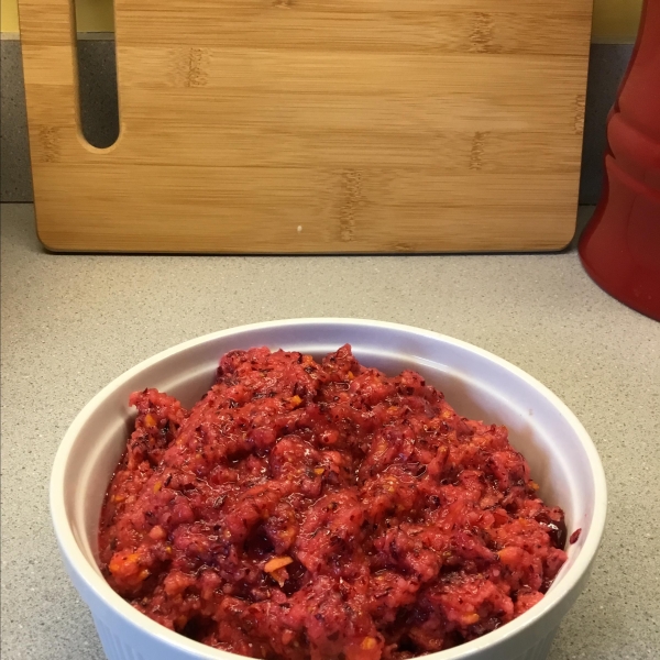 Easy Cranberry Orange Relish