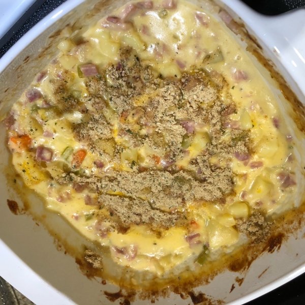 Holiday Rosemary and Ham Casserole