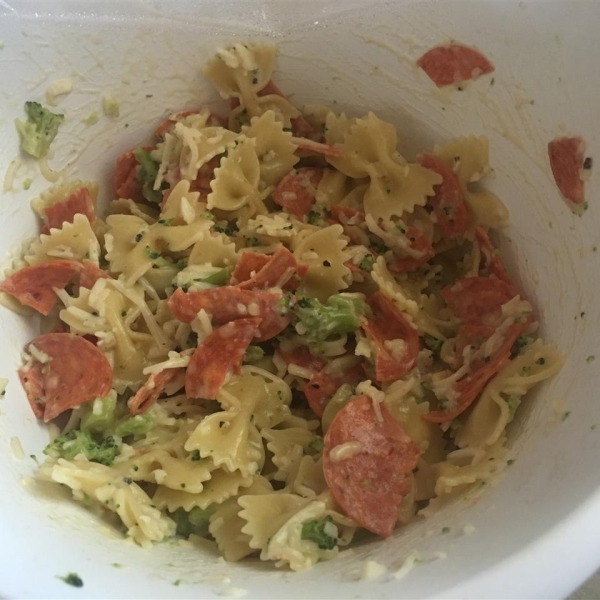Pepperoni Caesar Pasta Salad