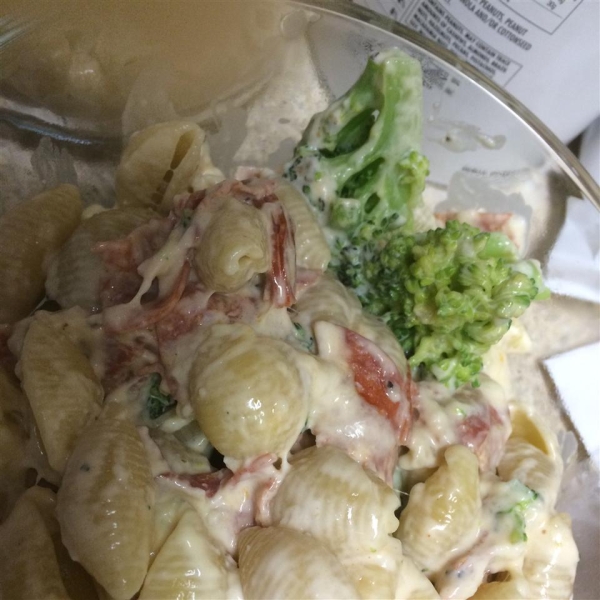 Pepperoni Caesar Pasta Salad