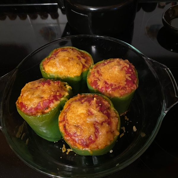 Tofu and Rice Stuffed Peppers