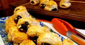 Spinach Rolls with Puff Pastry