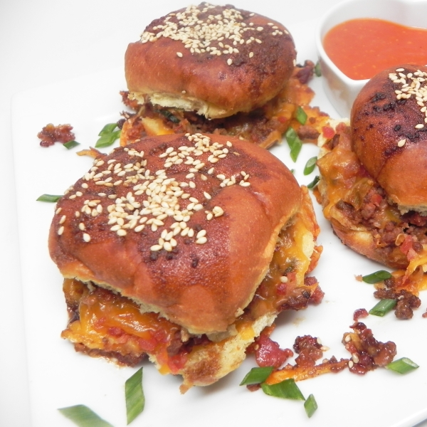Cheesy Bacon Slider Bake