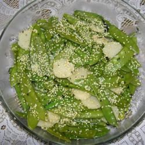 Snow Peas with Water Chestnuts