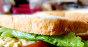 Tomato Basil Egg Salad Sandwich