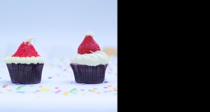 Santa Hat Cupcakes