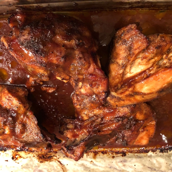 Super Simple Oven-Barbequed Chicken