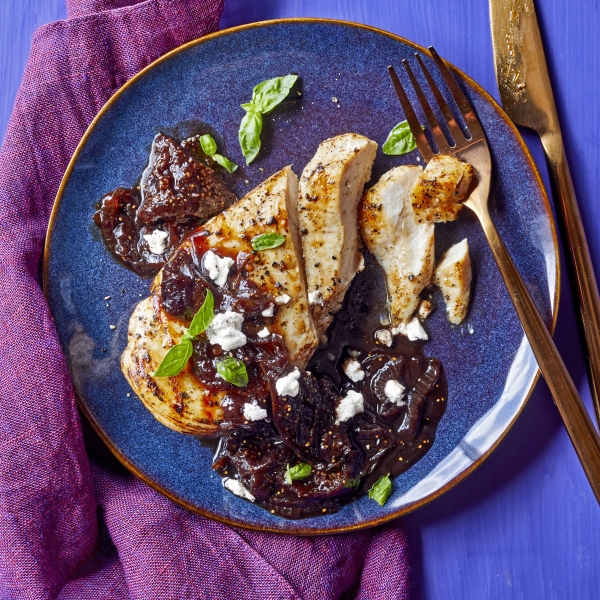 Grilled Chicken with Fig Chutney