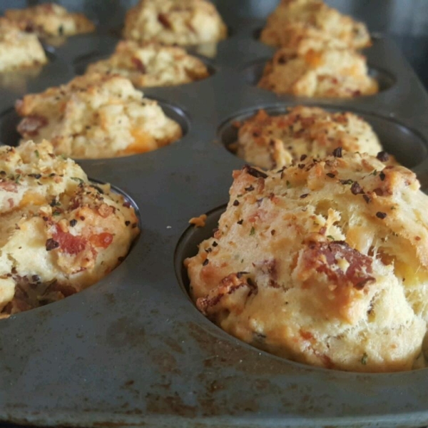 Bacon Cheddar Chive Muffins