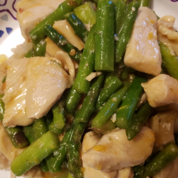 Orange Chicken with Asparagus