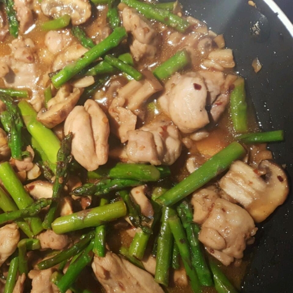 Orange Chicken with Asparagus