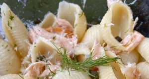 Lemony Dill Salmon Pasta Salad