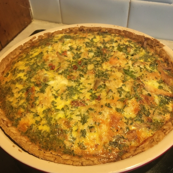Asparagus Chicken Quiche
