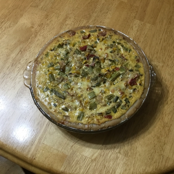 Asparagus Chicken Quiche
