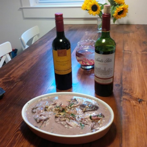 Pancetta Partridge in Wine Sauce