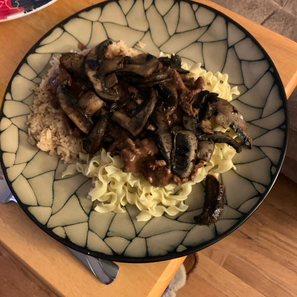 Creamy Beef Tips with Mushrooms