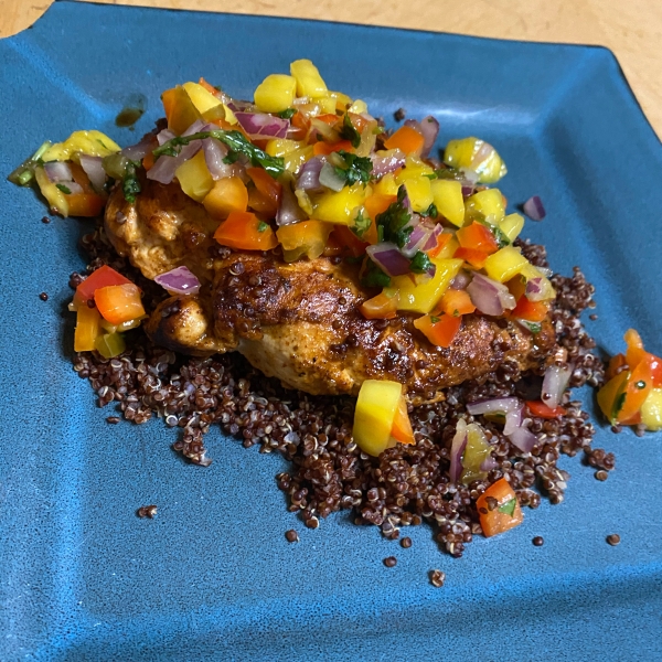 Spicy Grilled Chicken with Mango Salsa
