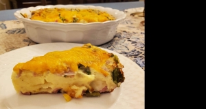 Cheesy Ham and Asparagus Bake