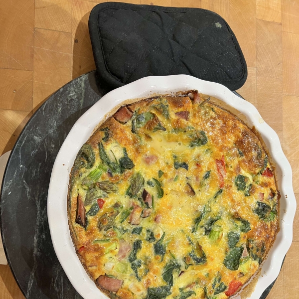 Cheesy Ham and Asparagus Bake