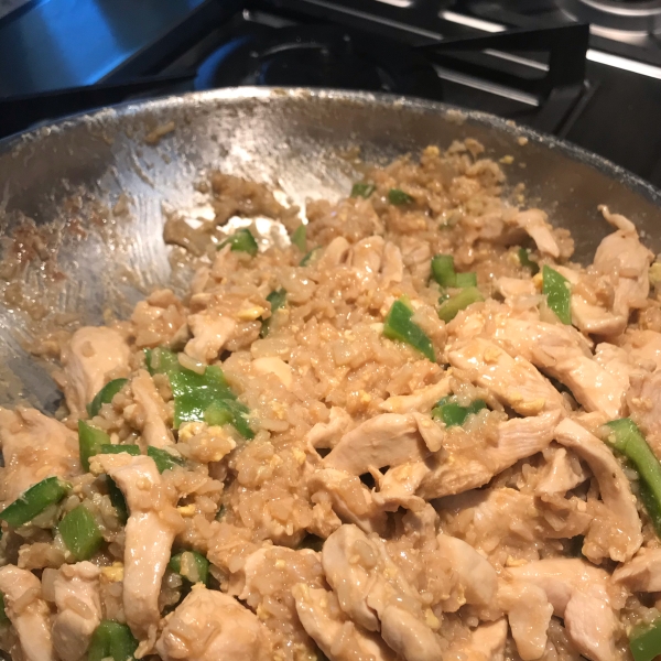 Roasted Garlic Teriyaki Fried Rice with Chicken