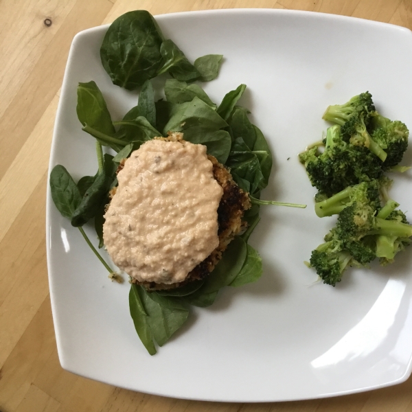 Crabby Crusted Chickpea Cakes